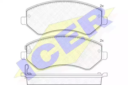 Тормозные колодки ICER 181512