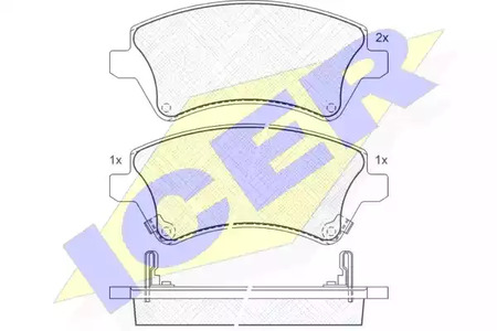 181513 ICER Тормозные колодки
