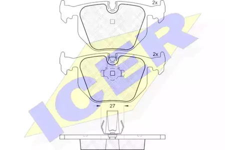 181549 ICER Тормозные колодки