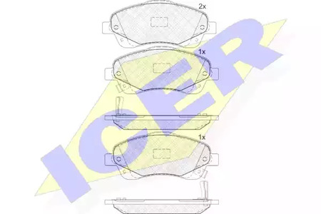 181573 ICER Тормозные колодки