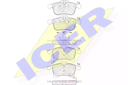 181592 ICER Тормозные колодки