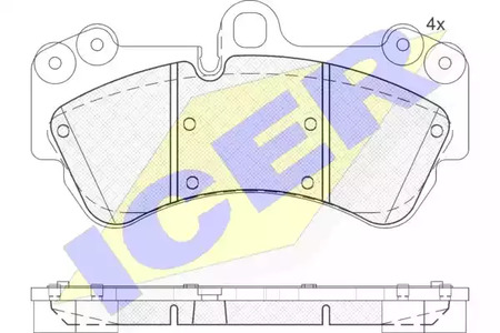 181620 ICER Тормозные колодки