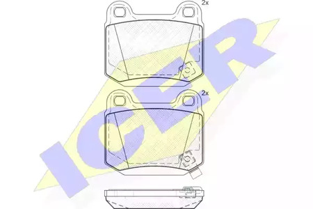 Тормозные колодки ICER 181634