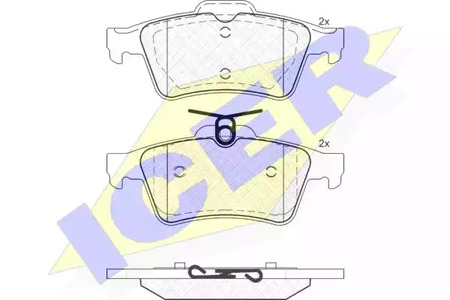181651 ICER Тормозные колодки