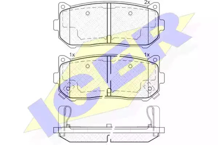 181669 ICER Тормозные колодки