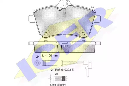 Тормозные колодки ICER 181677-700