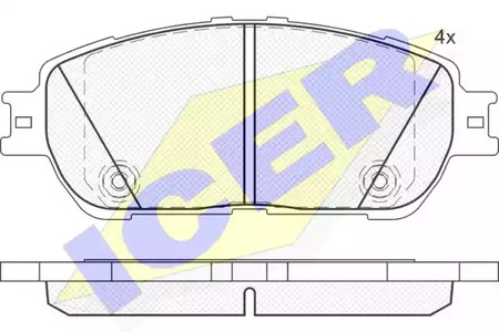 181690-200 ICER Тормозные колодки