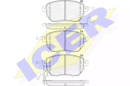 181696 ICER Тормозные колодки