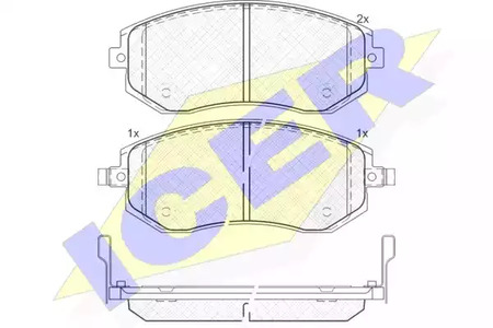 181717 ICER Тормозные колодки