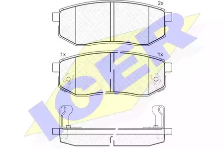 Тормозные колодки ICER 181721