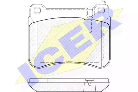 Тормозные колодки ICER 181769