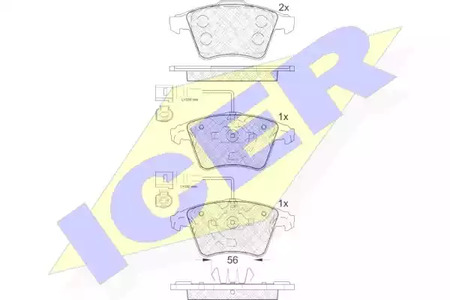 181777 ICER Тормозные колодки