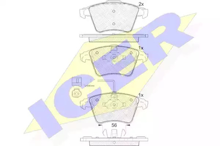 181778 ICER Тормозные колодки