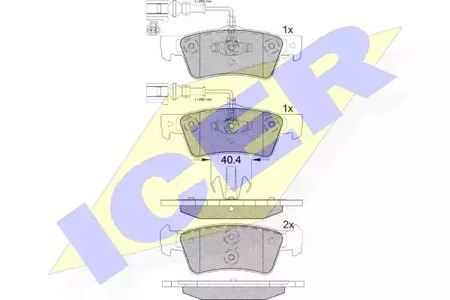 181815 ICER Тормозные колодки