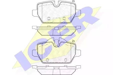182008 ICER Тормозные колодки