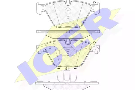 Тормозные колодки ICER 182065