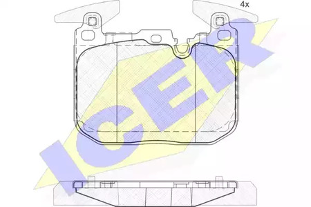 Тормозные колодки ICER 182093