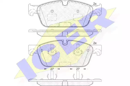 182104 ICER Тормозные колодки