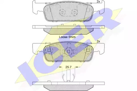 Тормозные колодки ICER 182115-203