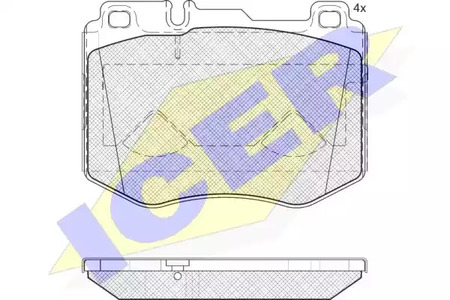 Тормозные колодки ICER 182195