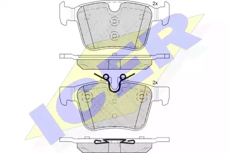 Тормозные колодки ICER 182232