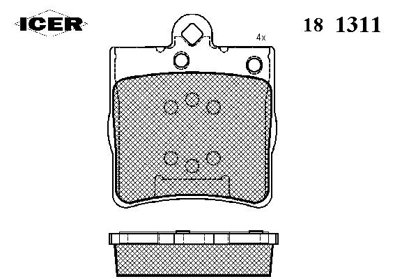 181311 ICER Тормозные колодки