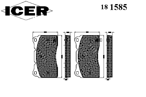 Тормозные колодки ICER 181585