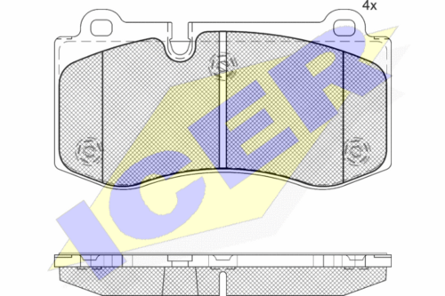181796-071 ICER Тормозные колодки