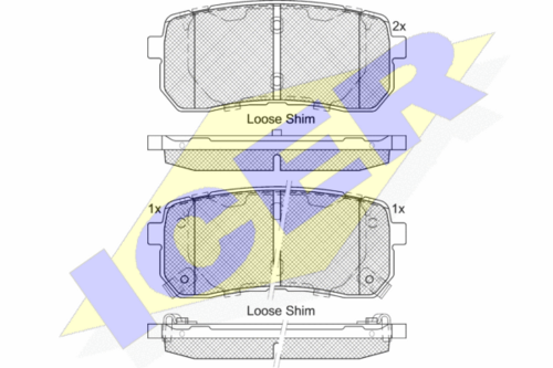 Тормозные колодки ICER 181839-233