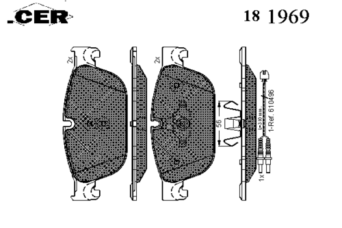 Тормозные колодки ICER 181969