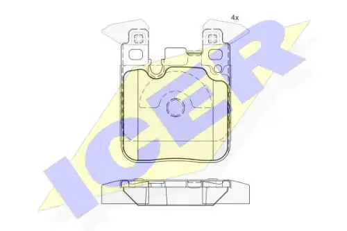 Тормозные колодки ICER 182092