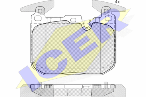 Тормозные колодки ICER 182093-200