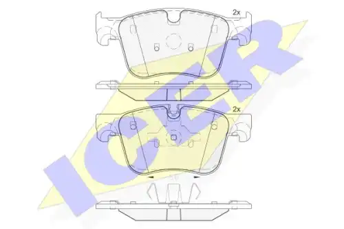 182166 ICER Тормозные колодки