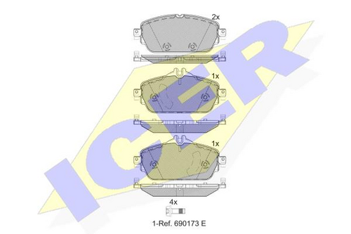 Тормозные колодки ICER 182212