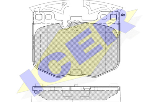 Тормозные колодки ICER 182280