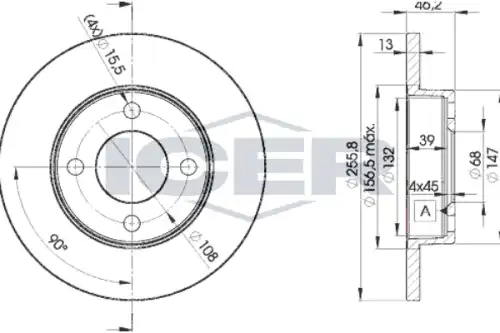 78BD3632-2 ICER тормозные диски