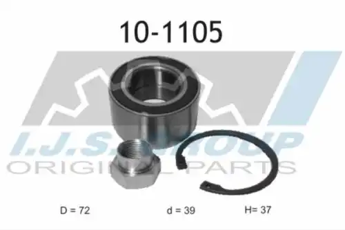 10-1105 IJS GROUP Ступичный подшипник (комплект)