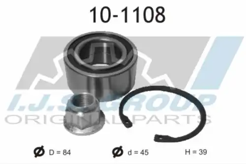 10-1108 IJS GROUP Ступичный подшипник (комплект)