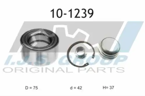 10-1239 IJS GROUP Ступичный подшипник (комплект)