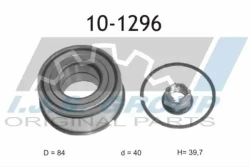 10-1296 IJS GROUP Ступичный подшипник (комплект)