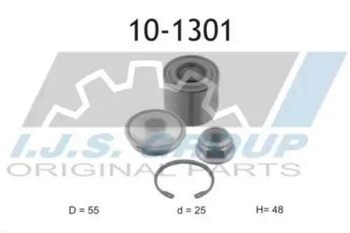 10-1301 IJS GROUP Ступичный подшипник (комплект)