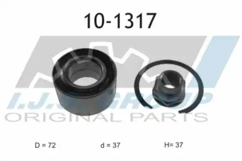 10-1317 IJS GROUP Ступичный подшипник (комплект)