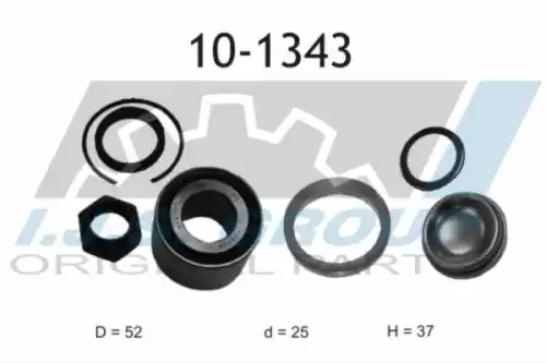10-1343 IJS GROUP Ступичный подшипник (комплект)
