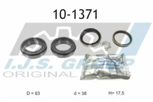 10-1371 IJS GROUP Ступичный подшипник (комплект)