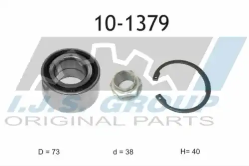 10-1379 IJS GROUP Ступичный подшипник (комплект)