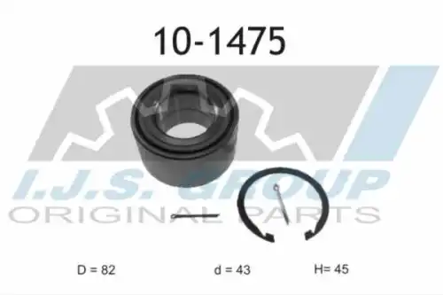 10-1475 IJS GROUP Ступичный подшипник (комплект)