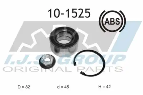 Подшипник ступичный ford c-max ii 1.5 ecoboost IJS GROUP 10-1525