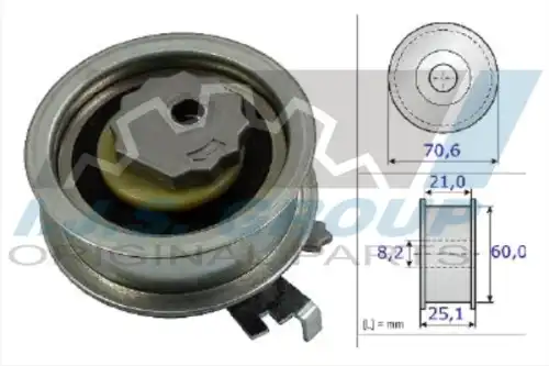 93-1871 IJS GROUP Ролик натяжной ремня ГРМ VAG 1.0i-1.6i 11-