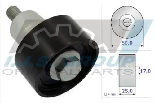 93-2178 IJS GROUP Ролик промежуточный ремня ГРМ VAG 1.0i-1.6i 11-