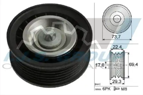 93-2185 IJS GROUP Ролик приводного ремня